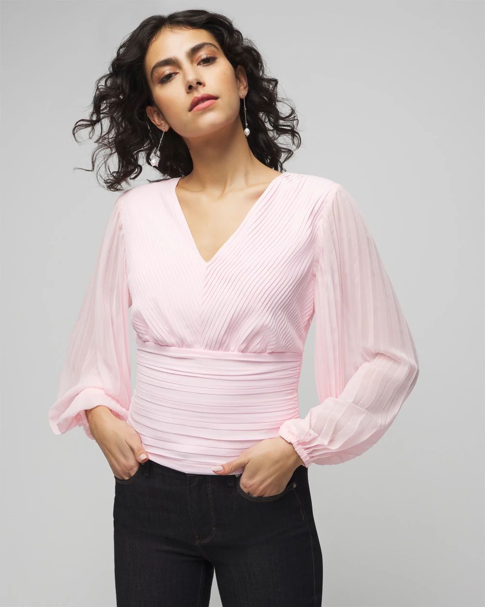 Crepe blouse cheap